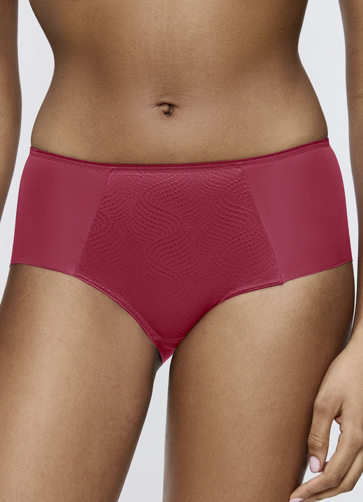Triumph - Triumph Slip mit Jacquardeinsatz im Vorderteil, in Größe 036 bis 048, in Farbe BORDEAUX Ansicht 1