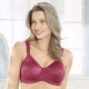Bügel-BH - Triumph-Essential Minimizer Bügel-BH – Farbe BORDEAUX – Ansicht 4 Bügel-BH - Triumph-Essential Minimizer Bügel-BH, in Größe 075 bis 095, in Cup D, in Farbe KARMINROT – Farbe BORDEAUX – Ansicht 4