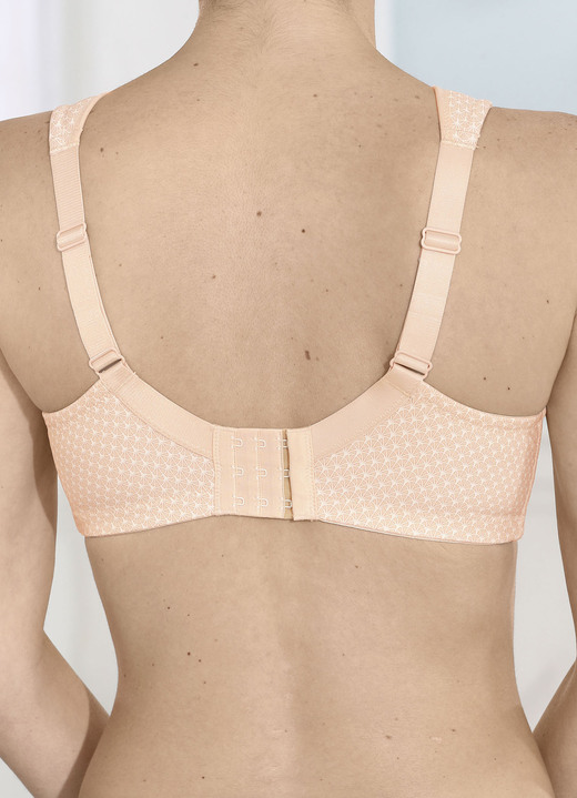 Soft-BH - Susa BH mit Elastikspitze am Dekolleté, in Größe 080 bis 120, in Cup D, in Farbe PUDER Ansicht 4