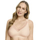 Soft-BH - Susa BH mit Elastikspitze am Dekolleté, in Größe 080 bis 120, in Cup D, in Farbe PUDER – Farbe PUDER – Ansicht 1