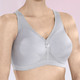 Glamorise - Glamorise Stütz-BH mit Baumwolle, in Größe 085 bis 115, in Cup F, in Farbe SILBERGRAU – Farbe SILBERGRAU – Ansicht 3