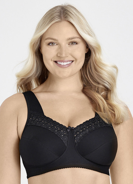 Soft-BH - Miss Mary BH mit Stickerei, in Größe 080 bis 110, in Cup F, in Farbe BLEU Ansicht 12