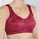 Soft-BH - BH mit praktischem Vorderverschluss – Farbe BORDEAUX – Ansicht 1 Soft-BH - BH mit praktischem Vorderverschluss, in Größe 080 bis 120, in Cup E, in Farbe BORDEAUX – Farbe BORDEAUX – Ansicht 1