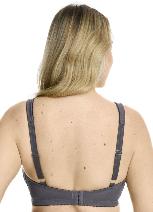 Soft-BH - Zweierpack BH mit Spitzeneinsätzen, in Größe 080 bis 110, in Cup B, in Farbe 1X MARINE, 1X WEISS Ansicht 17