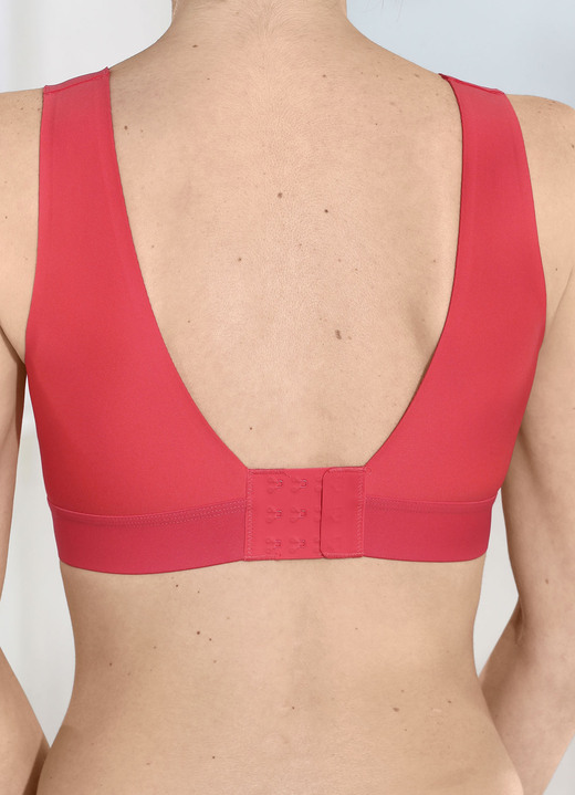 Soft-BH -  Naturana BH mit nahtlosen Abschlüssen Ansicht 2 Soft-BH -  Naturana BH mit nahtlosen Abschlüssen, in Größe L (Gr: 80 Cup E + Gr: 85 Cup B,C,D + Gr: 90 Cup A) bis XL (Gr: 85 Cup E + Gr: 90 Cup B,C,D,E), in Farbe MELONE Ansicht 2