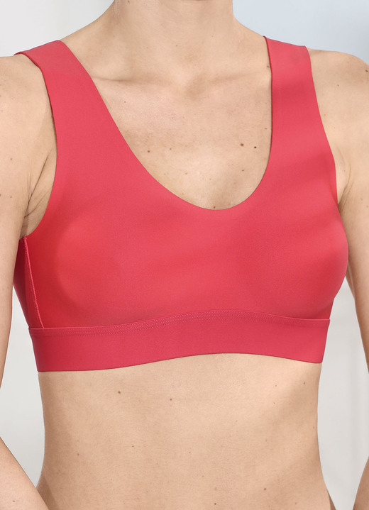 Soft-BH -  Naturana BH mit nahtlosen Abschlüssen Ansicht 1 Soft-BH -  Naturana BH mit nahtlosen Abschlüssen, in Größe L (Gr: 80 Cup E + Gr: 85 Cup B,C,D + Gr: 90 Cup A) bis XL (Gr: 85 Cup E + Gr: 90 Cup B,C,D,E), in Farbe MELONE Ansicht 1