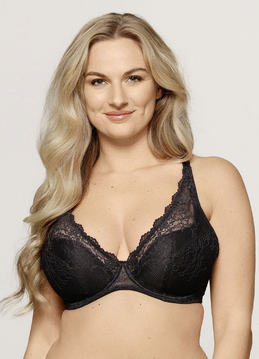 Bügel-BH - LingaDore Bügel-BH mit zarter Elastikspitze, in Größe 075 bis 095, in Cup C, in Farbe ROT Ansicht 7