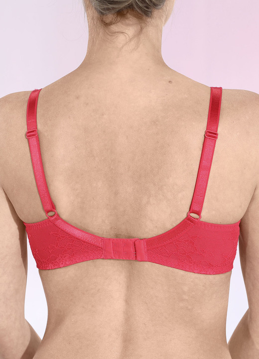 Bügel-BH - LingaDore Bügel-BH mit zarter Elastikspitze, in Größe 075 bis 095, in Cup E, in Farbe ROT Ansicht 5
