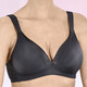 Soft-BH - Naturana BH mit berstärktem Rückteil – Farbe SCHWARZ – Ansicht 2 Soft-BH - Naturana BH mit berstärktem Rückteil, in Größe 075 bis 095, in Cup C, in Farbe PUDER – Farbe SCHWARZ – Ansicht 2