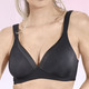 Soft-BH - Naturana BH mit berstärktem Rückteil – Farbe SCHWARZ – Ansicht 1 Soft-BH - Naturana BH mit berstärktem Rückteil, in Größe 075 bis 095, in Cup C, in Farbe PUDER – Farbe SCHWARZ – Ansicht 1