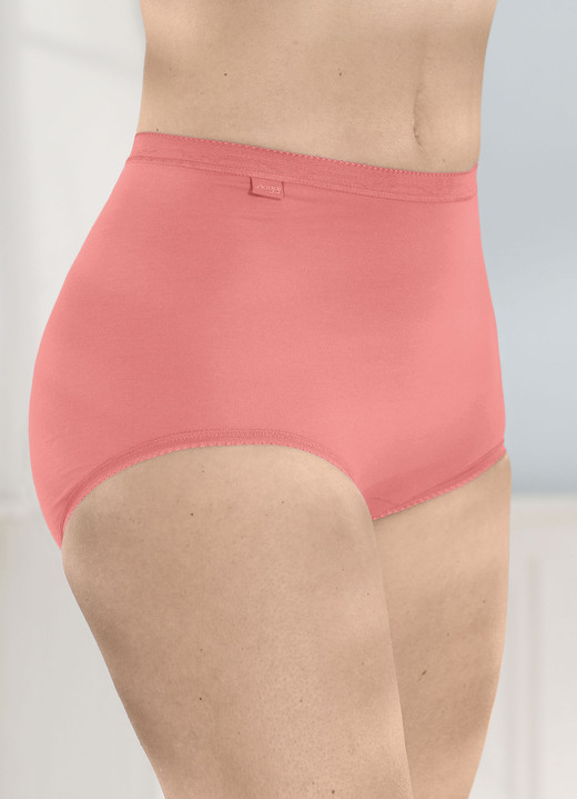 Sloggi - Sloggi Viererpack Slips mit elastischen Abschlüssen, in Größe 038 bis 054, in Farbe 1X PFIRSICH, 1X LACHS, 1X ZARTROSÉ, 1X VANILLE Ansicht 3