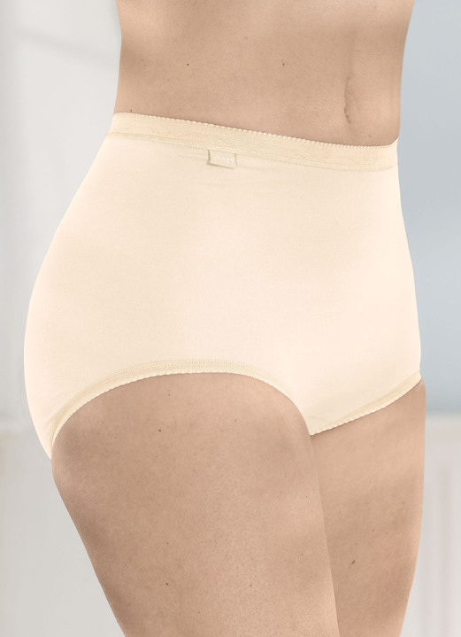 Sloggi - Sloggi Viererpack Slips mit elastischen Abschlüssen, in Größe 038 bis 054, in Farbe 1X PFIRSICH, 1X LACHS, 1X ZARTROSÉ, 1X VANILLE Ansicht 7