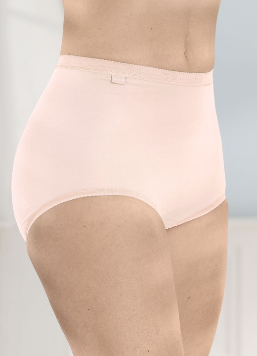 Sloggi - Sloggi Viererpack Slips mit elastischen Abschlüssen, in Größe 038 bis 054, in Farbe 1X PFIRSICH, 1X LACHS, 1X ZARTROSÉ, 1X VANILLE Ansicht 5