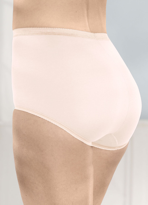 Slips - sloggi Viererpack Maxi-Slips, in Größe 038 bis 054, in Farbe 1X BORDEAUX, 1X HELLGRAU MELIERT,X 1X ROSA, 1X MUS Ansicht 5