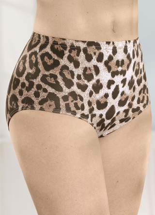 brio lingerie Viererpack Slips mit Raubtierdessin