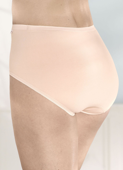 Slips - Speidel Viererpack Slips mit flachen Beinabschlüssen, in Größe 038 bis 052, in Farbe WEISS Ansicht 3