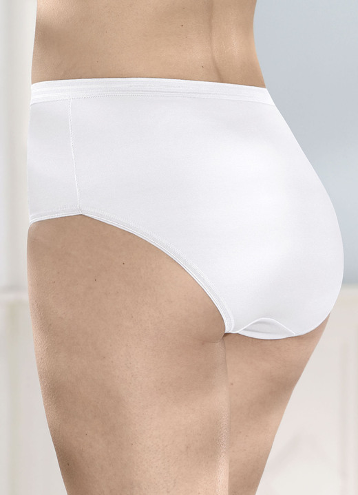 Damenmode - Fünferpack Slips, in Größe 038 bis 052, in Farbe 3X AZURBLAU, 2X WEISS Ansicht 3