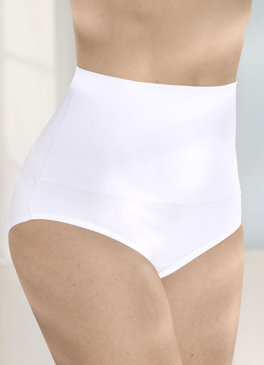 Damenmode - Dreierpack Formslips mit Rundum-Verstärkung, in Größe 038 bis 052, in Farbe WEISS Ansicht 1