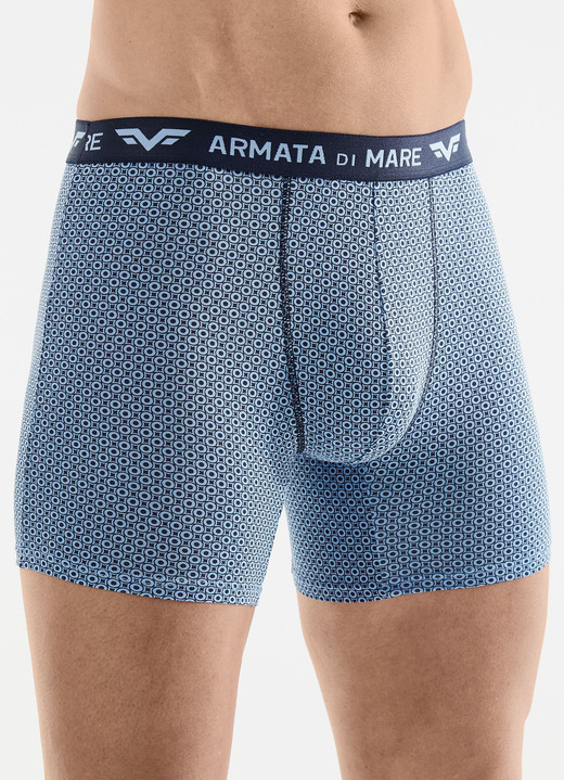 Pants & Boxershorts - Dreierpack Pants mit Elastikbund, in Größe 005 bis 011, in Farbe 3X BLAU-MARINE