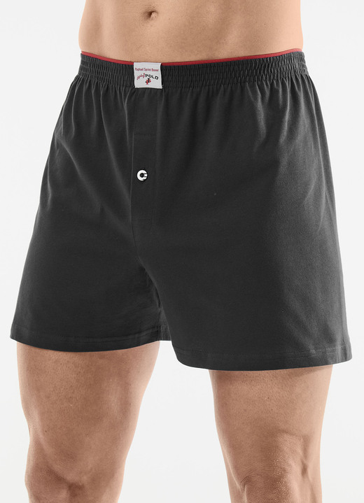 Pants & Boxershorts - Dreierpack Boxershorts aus Bio-Baumwolle, in Größe 005 bis 016, in Farbe 3X SCHWARZ Ansicht 1