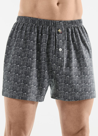 Dreierpack Boxershorts mit Alloverdessin