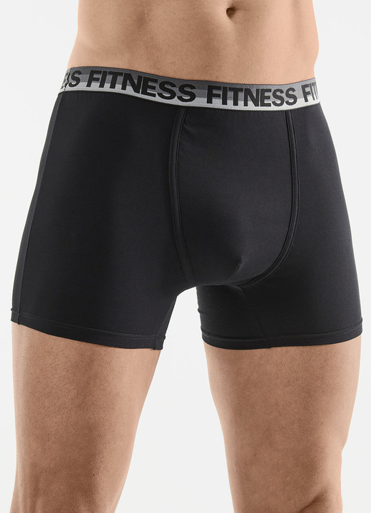Pants & Boxershorts - Fünferpack Pants mit sportivem Elastikbund, in Größe 005 bis 011, in Farbe 3X SCHWARZ, 2X HELLGRAU MELIERT