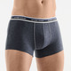 Pants & Boxershorts - Fünferpack Pants mit Elastikbund, in Größe 005 bis 011, in Farbe 3X JEANSBLAU MELIERT, 2X HELLGRAU MELIERT – Farbe 3X JEANSBLAU MELIERT, 2X HELLGRAU MELIERT – Ansicht 1