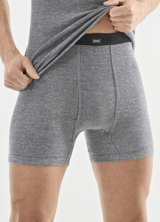 Viererpack Unterhosen mit garngefärbtem Ringeldessin