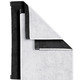 Frottier Handtücher - Wende-Frottier-Serie – Farbe PLATIN-SCHWARZ – Ansicht 2 Frottier Handtücher - Wende-Frottier-Serie, in Größe 200 (1 Handtuch, 50/100 cm) bis 204 (1 Duschtuch, 70/140 cm), in Farbe PINK-MANDARINE – Farbe PLATIN-SCHWARZ – Ansicht 2