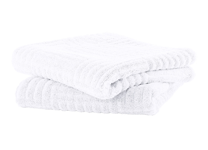 Frottier Handtücher - Flauschig weiche Frottier-Serie mit Hoch-Tief-Struktur, in Größe 200 (2 Handtücher, 50/100 cm) bis 204 (1 Duschtuch, 70/140 cm), in Farbe ANTHRAZIT Ansicht 8