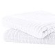 Frottier Handtücher - Flauschig weiche Frottier-Serie mit Hoch-Tief-Struktur – Farbe WEISS – Ansicht 1 Frottier Handtücher - Flauschig weiche Frottier-Serie mit Hoch-Tief-Struktur, in Größe 200 (2 Handtücher, 50/100 cm) bis 204 (1 Duschtuch, 70/140 cm), in Farbe GELB – Farbe WEISS – Ansicht 1