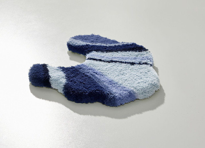 Badgarnituren - Tolle Badgarnitur in barfußweicher Qualität, in Größe 100 (Vorleger halbrund, 50/ 80 cm) bis 112 (WC-Deckelbezug, 47/ 50 cm), in Farbe TERRA Ansicht 14