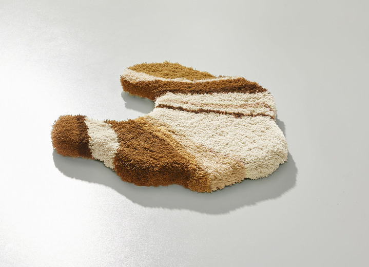 Badgarnituren - Tolle Badgarnitur in barfußweicher Qualität, in Größe 100 (Vorleger halbrund, 50/ 80 cm) bis 112 (WC-Deckelbezug, 47/ 50 cm), in Farbe TERRA Ansicht 21