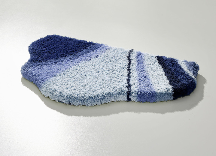 Badgarnituren - Tolle Badgarnitur in barfußweicher Qualität, in Größe 100 (Vorleger halbrund, 50/ 80 cm) bis 112 (WC-Deckelbezug, 47/ 50 cm), in Farbe TERRA Ansicht 10