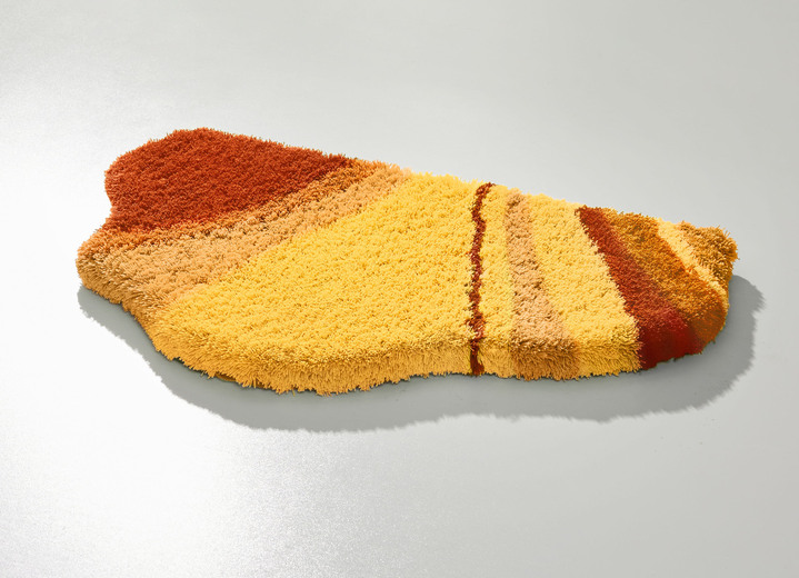 Badgarnituren - Tolle Badgarnitur in barfußweicher Qualität, in Größe 100 (Vorleger halbrund, 50/ 80 cm) bis 112 (WC-Deckelbezug, 47/ 50 cm), in Farbe TERRA Ansicht 24