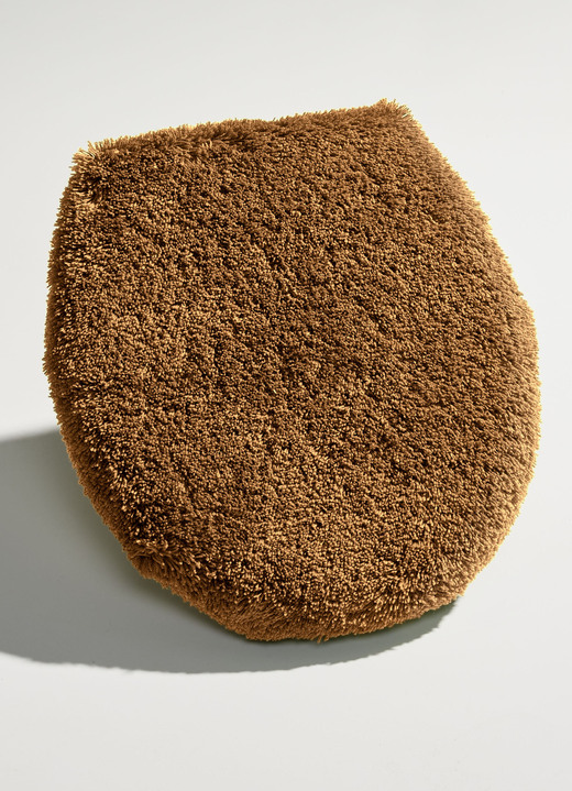 Badgarnituren - Tolle Badgarnitur in barfußweicher Qualität, in Größe 100 (Vorleger halbrund, 50/ 80 cm) bis 112 (WC-Deckelbezug, 47/ 50 cm), in Farbe TERRA Ansicht 23