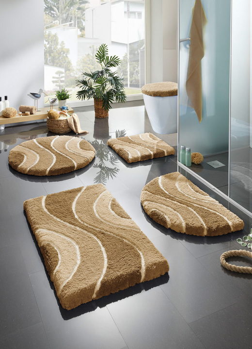 Badgarnituren - Herrlich weiche Badgarnitur Ansicht 25 Badgarnituren - Herrlich weiche Badgarnitur, in Größe 100 (Vorleger halbrund, 50/ 80 cm) bis 112 (WC-Deckelbezug, 47/ 50 cm), in Farbe ANTHRAZIT Ansicht 25