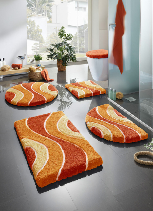 Badgarnituren - Herrlich weiche Badgarnitur Ansicht 11 Badgarnituren - Herrlich weiche Badgarnitur, in Größe 100 (Vorleger halbrund, 50/ 80 cm) bis 112 (WC-Deckelbezug, 47/ 50 cm), in Farbe ANTHRAZIT Ansicht 11