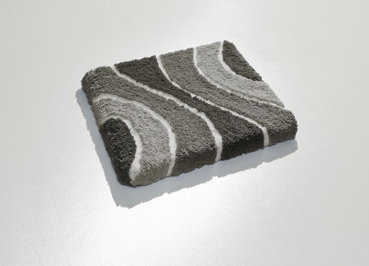 Badgarnituren - Herrlich weiche Badgarnitur Ansicht 1 Badgarnituren - Herrlich weiche Badgarnitur, in Größe 100 (Vorleger halbrund, 50/ 80 cm) bis 112 (WC-Deckelbezug, 47/ 50 cm), in Farbe ANTHRAZIT Ansicht 1