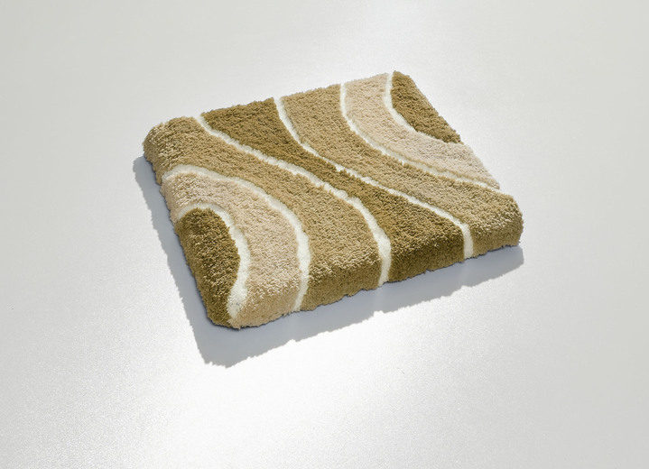 Badgarnituren - Herrlich weiche Badgarnitur, in Größe 100 (Vorleger halbrund, 50/ 80 cm) bis 112 (WC-Deckelbezug, 47/ 50 cm), in Farbe BLAU Ansicht 34