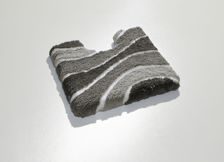 Badgarnituren - Herrlich weiche Badgarnitur Ansicht 30 Badgarnituren - Herrlich weiche Badgarnitur, in Größe 100 (Vorleger halbrund, 50/ 80 cm) bis 112 (WC-Deckelbezug, 47/ 50 cm), in Farbe ANTHRAZIT Ansicht 30