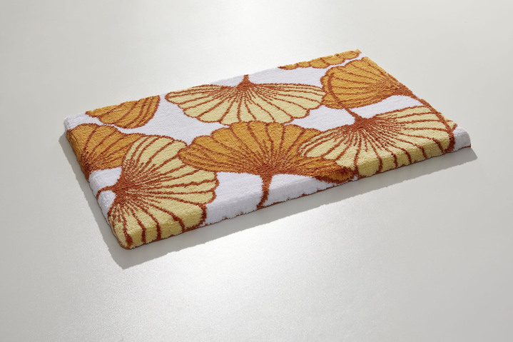 Badgarnituren - Badgarnitur mit Ginkgoblätter-Motiv, in Größe 100 (Vorleger halbrund, 50/ 80 cm) bis 112 (WC-Deckelbezug, 47/ 50 cm), in Farbe CAPPUCCINO Ansicht 17
