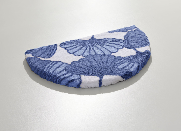 Badgarnituren - Badgarnitur mit Ginkgoblätter-Motiv, in Größe 100 (Vorleger halbrund, 50/ 80 cm) bis 112 (WC-Deckelbezug, 47/ 50 cm), in Farbe CAPPUCCINO Ansicht 22