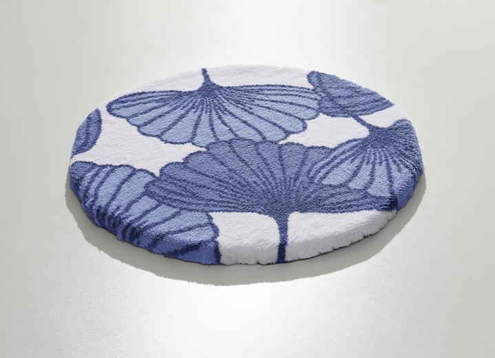 Badgarnituren - Badgarnitur mit Ginkgoblätter-Motiv, in Größe 100 (Vorleger halbrund, 50/ 80 cm) bis 112 (WC-Deckelbezug, 47/ 50 cm), in Farbe CAPPUCCINO Ansicht 25