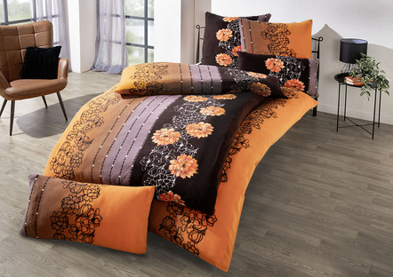 Bettwäschegarnituren - Flauschige Teddy-Plüsch Bettwäsche-Garnitur, in Größe 111 (40/80 cm + 135/200 cm) bis 412 (4-teiliges Sparset: 2x 80/80 cm + 2x 135/200 cm), in Farbe BRAUN-TERRA