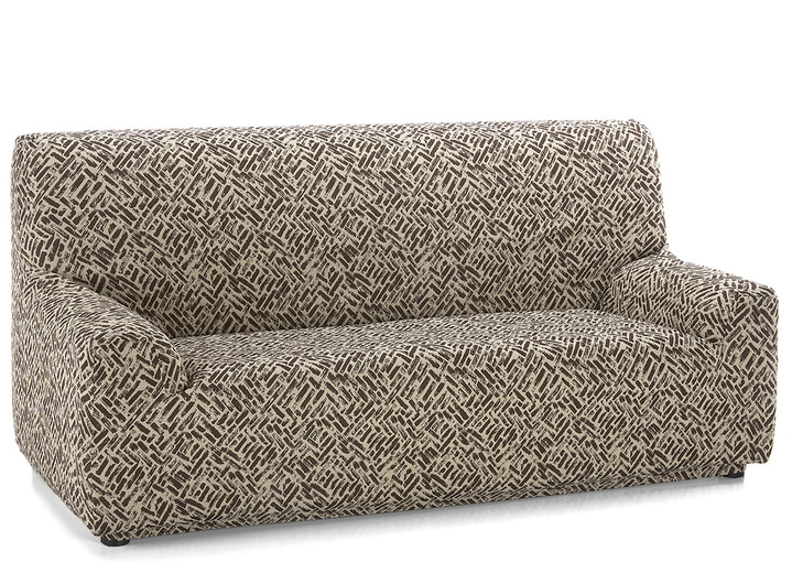 Sessel- & Sofaüberwürfe - Angenehme Stretchbezüge, in Größe 101 (Sesselbezug) bis 113 (Ohrensessel-Bezug), in Farbe CREME Ansicht 5