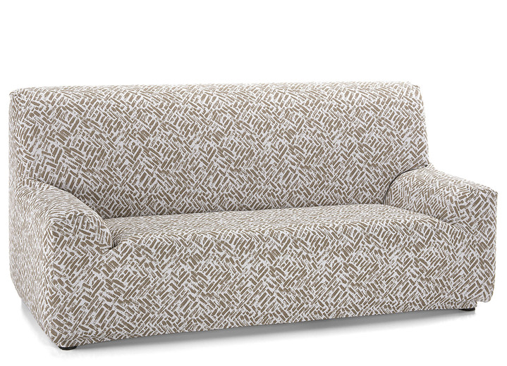 Sessel- & Sofaüberwürfe - Angenehme Stretchbezüge, in Größe 101 (Sesselbezug) bis 113 (Ohrensessel-Bezug), in Farbe CREME Ansicht 16