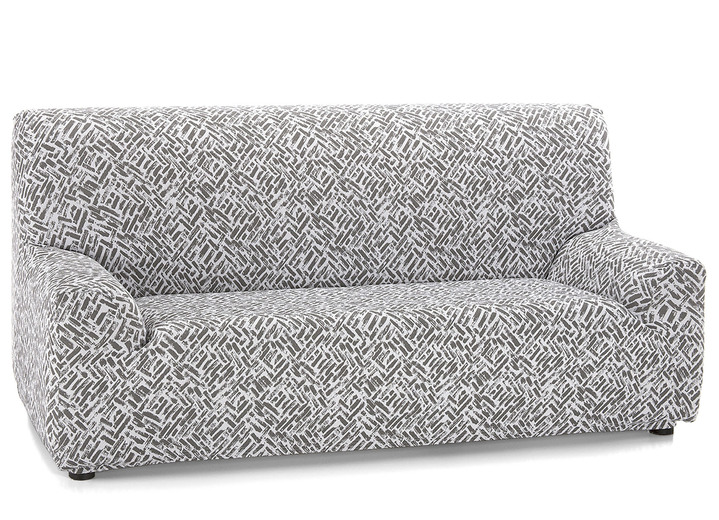 Sessel- & Sofaüberwürfe - Angenehme Stretchbezüge, in Größe 101 (Sesselbezug) bis 113 (Ohrensessel-Bezug), in Farbe CREME Ansicht 10