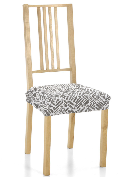 Sessel- & Sofaüberwürfe - Angenehme Stretchbezüge, in Größe 101 (Sesselbezug) bis 113 (Ohrensessel-Bezug), in Farbe GRAU Ansicht 1