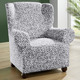 Sessel- & Sofaüberwürfe - Angenehme Stretchbezüge, in Größe 101 (Sesselbezug) bis 113 (Ohrensessel-Bezug), in Farbe CREME – Farbe GRAU – Ansicht 11